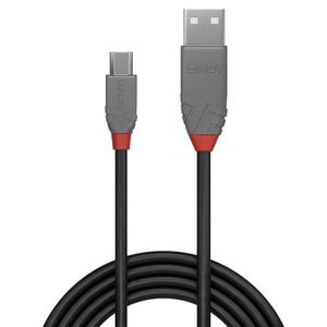 Cablu Lindy 0,5m USB 2.0 Type A-MicroUSB