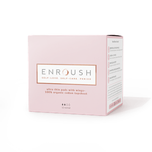 Absorbante din bumbac organic normale – 12 bucăți Enroush