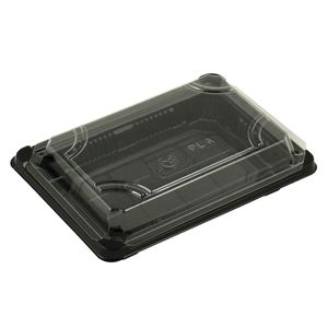 Caserole sushi 16 x 9.1 x 2 cm cu capac transparent 50buc/set