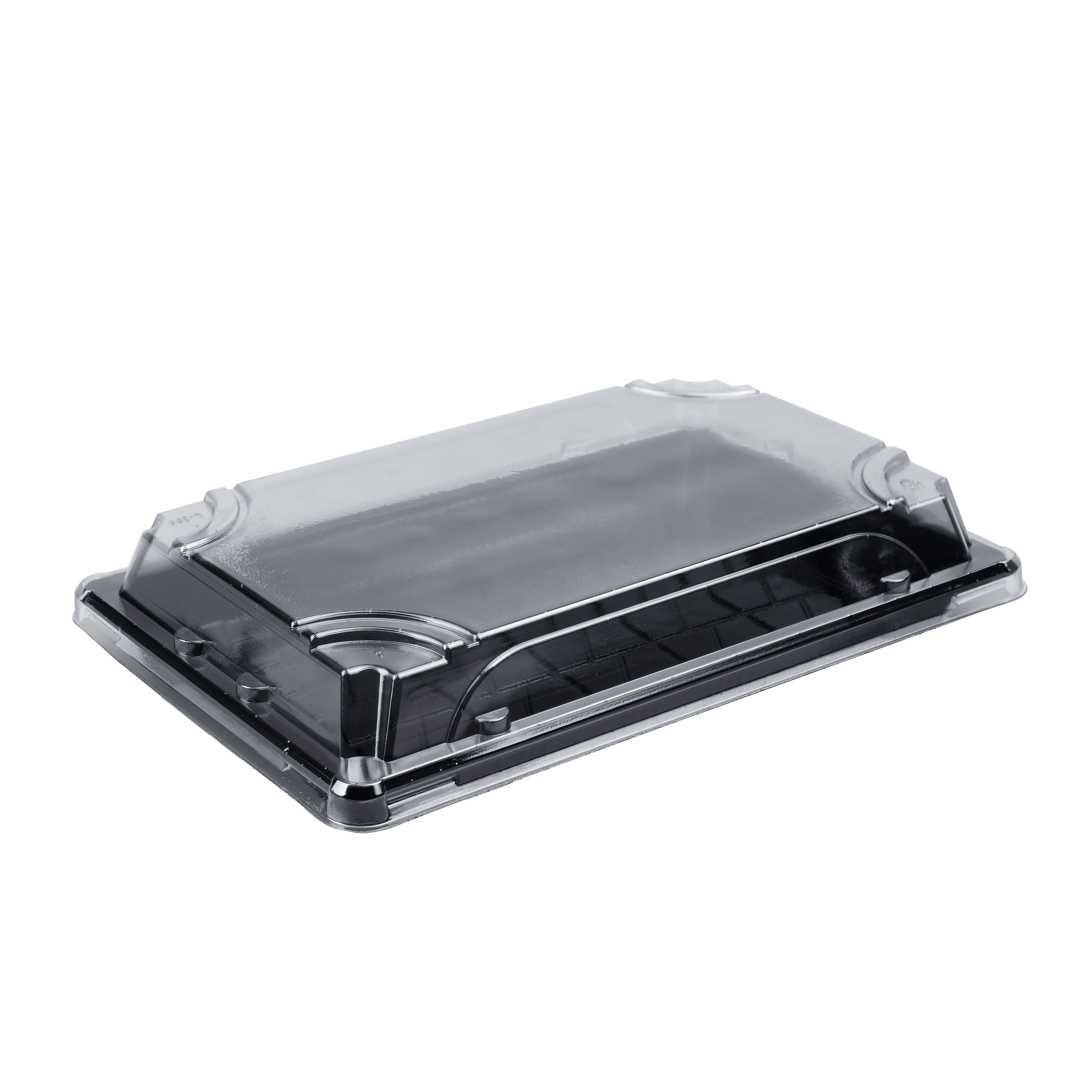 Caserole sushi 16 x 9.1 x 2 cm cu capac transparent 50buc/set