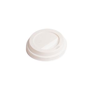 Capac plastic alb 90 mm pentru pahare 414–473 ml – Set 100 Bucăți