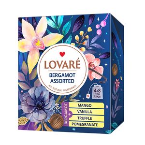 Celectie ceai negru Lovare bergamont 32 plicuri 4 arome 64 g