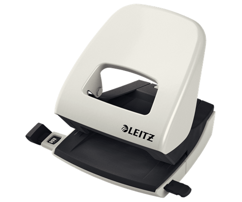 Perforator-metalic-2-perforatii-30-coli-Leitz-diverse-culori-gri-0