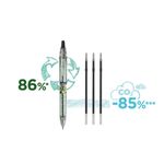 Set-10-pixuri-cu-bila-B2P-Ecoball-Pilot-Begreen-1-0-mm-10-rezerve-B2P-Ecoball-Pilot-Begreen-1-0-mm-varf-gros-albastru-3