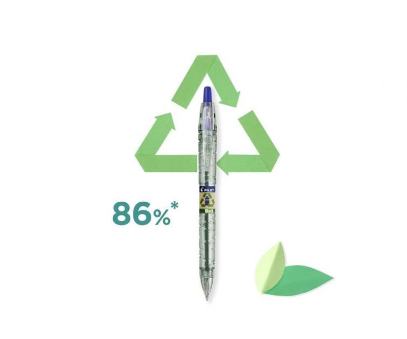 Set-10-pixuri-cu-bila-B2P-Ecoball-Pilot-Begreen-1-0-mm-10-rezerve-B2P-Ecoball-Pilot-Begreen-1-0-mm-varf-gros-albastru-5