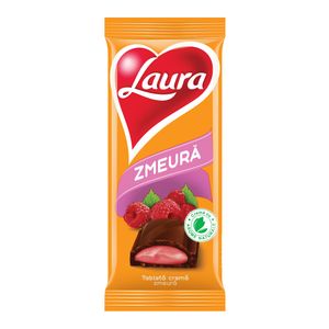 Ciocolata Laura cu crema de zmeura 92 g