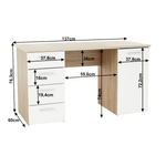 Birou-cu-sertare-pe-partea-dreaptă-și-dulap-integrat-finisaj-stejar-sonoma-alb