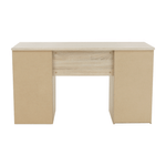 Birou-stejar-sonoma-alb-cu-dulap-și-spațiu-de-depozitare-vedere-din-spate