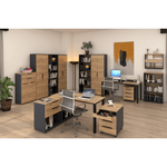 Dimensiuni-birou-stejar-artisan-160x80x76-cm-cu-picioare-reglabile-schiță-tehnică