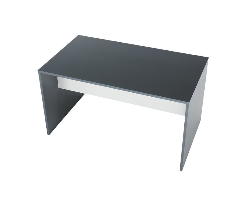 Birou-modern-gri-antracit-cu-blat-alb-vedere-din-perspectivă-superioară-1