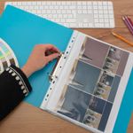 Folii-protecție-A4-perforate-compatibile-dosar-cu-inele