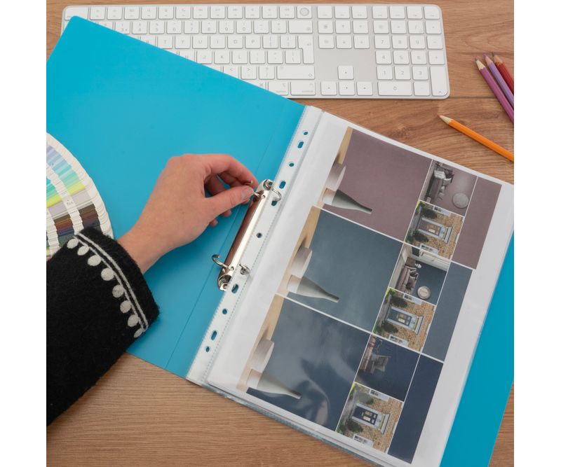 Folii-protecție-A4-perforate-compatibile-dosar-cu-inele