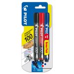 set-3-markere-permanente-pilot-100-rosu-negru-si-albastru
