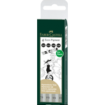 Liner-Faber-Castell-Eco-Pigment-negru-4-bucati-set-cutie