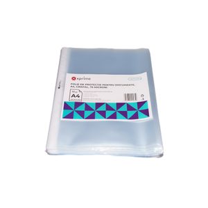 Folie protectie documente A4 XPrime cristal 75 microni 100 bucati/set