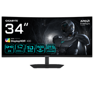 GIGABYTE G34WQC2 34” WQHD Curved