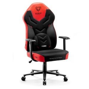 Scaun gaming din material Diablo X-Gamer: DEEP RED