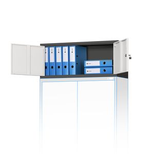 Extensie pentru dulap EWA, 900 x 380 x 400 mm: antracit-alb