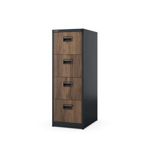 Dulap metalic de arhivare SARA V4, 460 x 1320 x 620 mm, Eco Design: nuc-antracit
