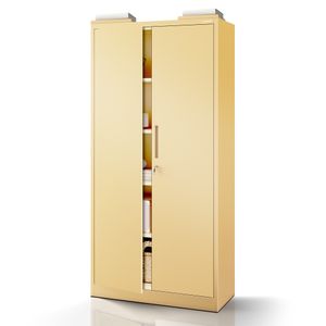 Dulap depozitare cu incuietoare JAN, 900 x 1850 x 400 mm, Fresh Style: bej