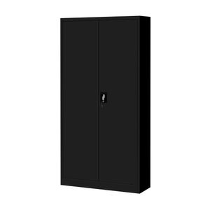 Dulap metalic pentru birou TOMASZ, 900 x 1850 x 450 mm, negru