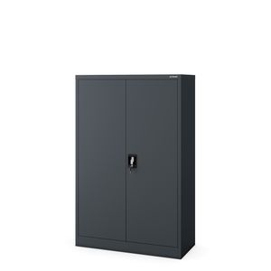 Dulap metalic de birou pentru dosare KEVIN, 900 x 1400 x 400 mm, antracit