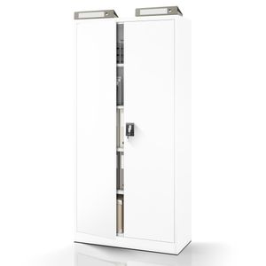 Dulap metalic cu incuietoare JAN H, 900 x 1950 x 400 mm, alb