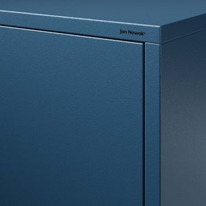 Dulap haine FLAVIO, 800 x 1850 x 450 mm, Modern: albastru inchis