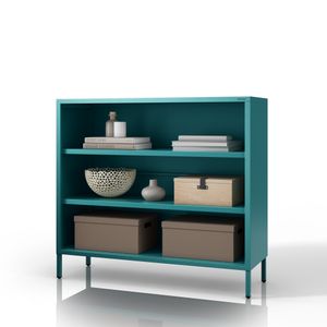 Etajera LUCA, 1000 x 900 x 350 mm, Modern: verde marin