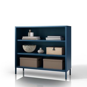 Etajera LUCA, 1000 x 900 x 350 mm, Modern: albastru inchis