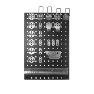 Carlige panou scule, set de suporturi: 22 buc.