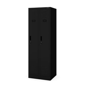 Dulap metalic de lucru pentru haine KACPER II, 600 x 1800 x 500 mm, neagra