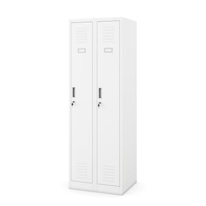 Dulap metalic de lucru pentru haine KACPER II, 600 x 1800 x 500 mm, alba