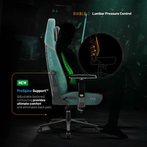 Scaun de gaming Diablo X.Eye Prime Mystic Mint Normal Size