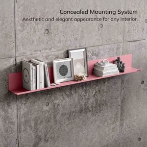 Raft de perete JOANNE 1200 mm, Fresh Style: roz pudrat