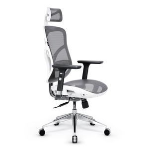 Scaun ergonomic Diablo V-Basic: alb-gri