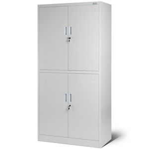 Dulap de arhivare din metal MAGDA, 900 x 1850 x 400 mm, gri