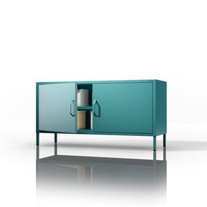 Comoda TV ROSA, 1150 x 595 x 400 mm, Modern: verde marin