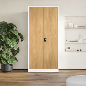 Dulap pentru documente alb/stejar auriu: Eco Design JAN H