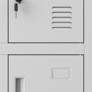 Dulap social BHP dublu gri: ROBERT 2 Plus