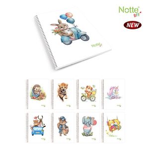 Caiet A4 100 file cu spira BFF Notte diverse modele