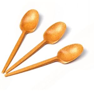 Lingurite din fibra lemnoasa 100 buc/set maro