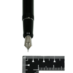 Stilou-Pilot-Heritage-91-negru-varf-gros-penita-placata-cu-aur-si-capac-finisaj-argintiu-4