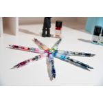 Stilou-Pilot-Prera-corp-transparent-varf-M-cu-capac-accesorii-culori-diverse