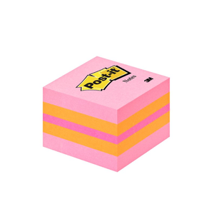 Notite adezive Post-it ® roz cu porocaliu 51mm x 51mm 400 file/cub