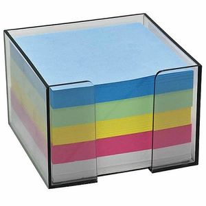 Cub hartie cu suport 9 x 9 cm 500 file color