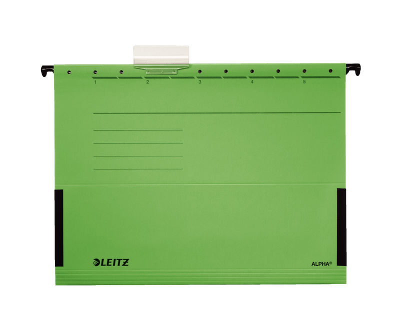 Dosar-suspendabil-Leitz-Alpha-cu-burduf-verde