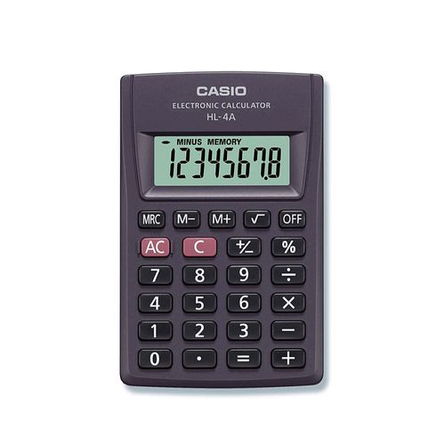 Calculator de buzunar 8 digits Casio HL-4A negru