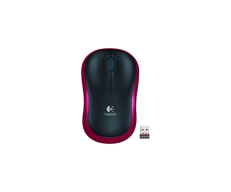 Mouse-wireless-Logitech-M185-rosu