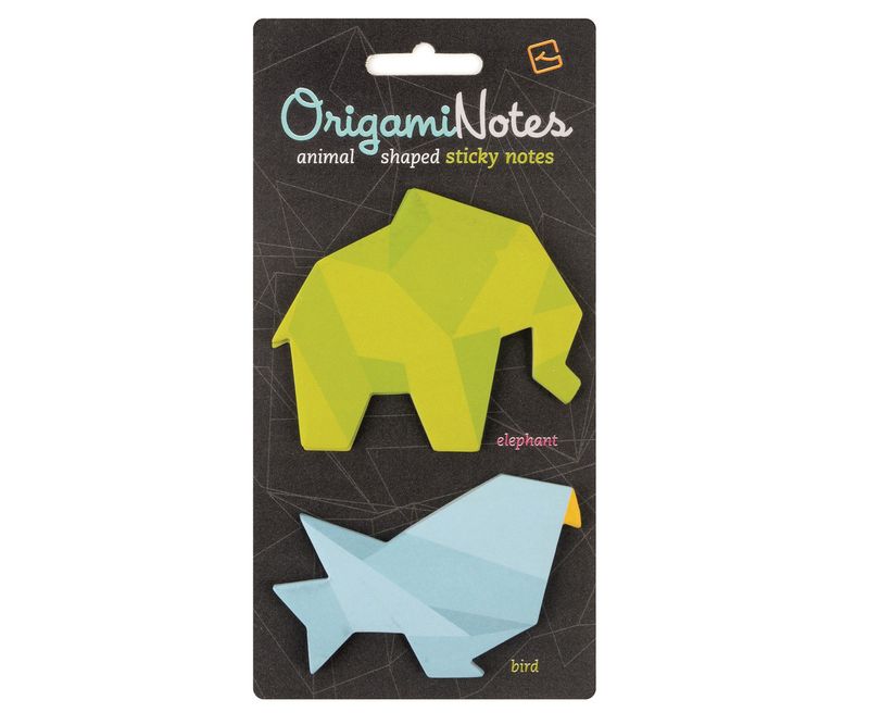 Notes-adeziv-Origami-elefant-si-pasare